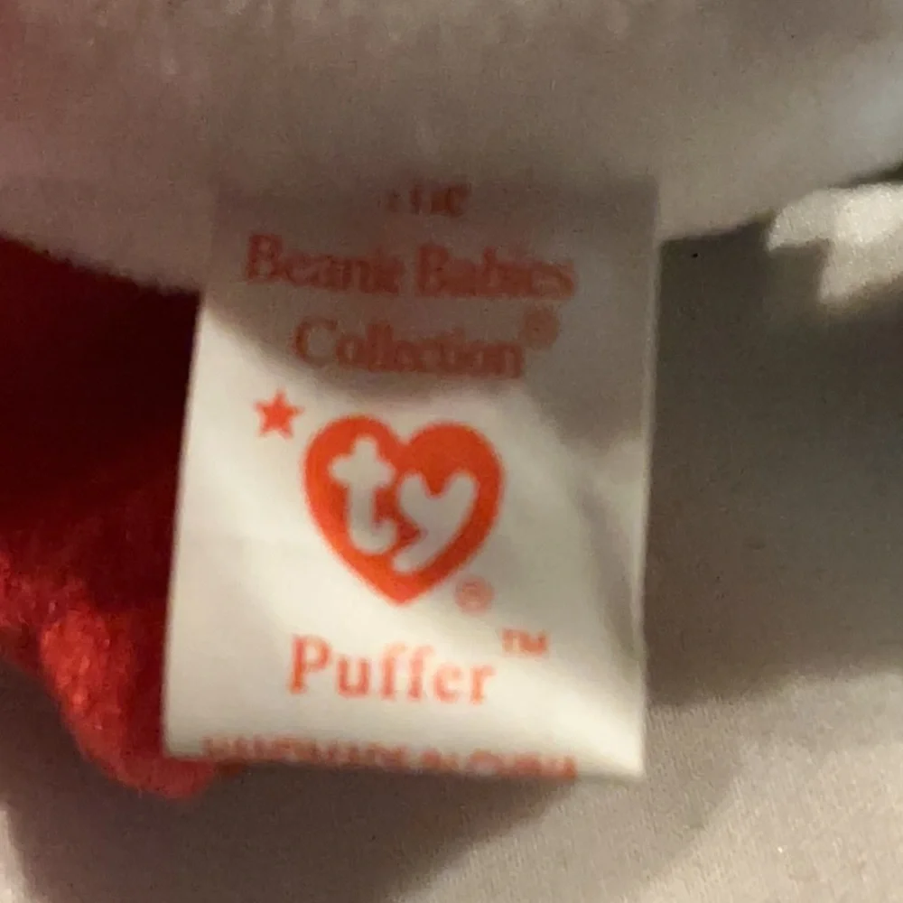 Ty Beanie Baby Puffin Beanie Baby Plush - Puffer - Black, White, Red, Yellow